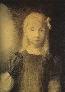 Odilon Redon Mademoiselle Jeanne Roberte de Domecy oil painting reproduction